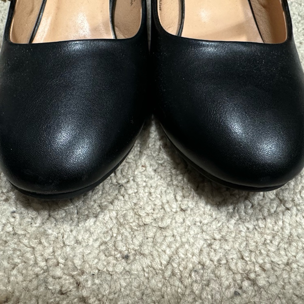 Black Mary Jane Block Heel Pumps | Size 9 | Balletcore | Classic - Picture 5 of 6